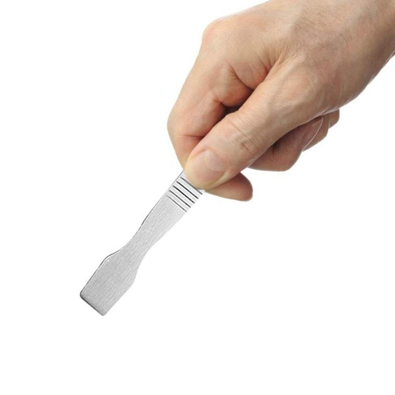 Maxmoral Smooth Tool Stainless Steel Silver Fine Planing And Grinding Metal Scraper Tin Scraping Knife Tin Paste Scraper Special Tin Paste Mixing - Image 3